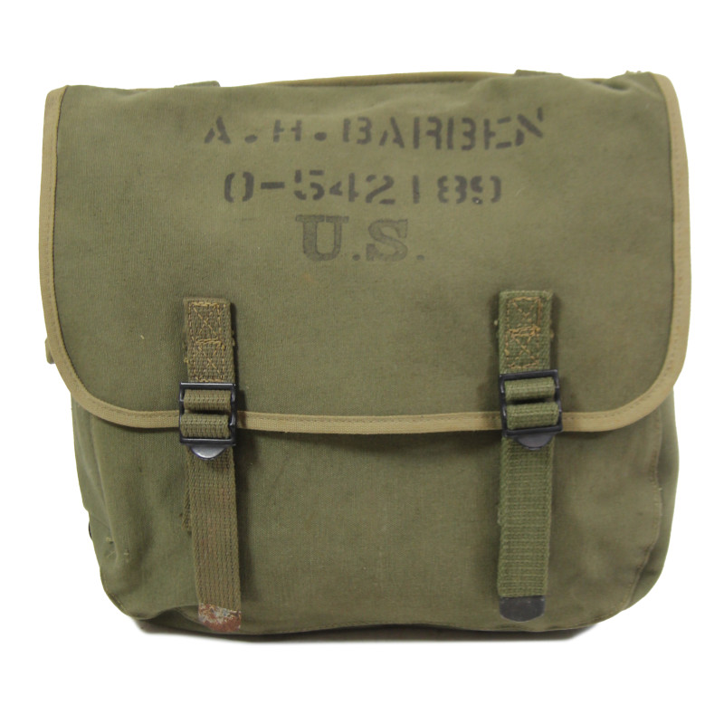 Musette M-1936, OD 7, KADIN 1944, Maj. Arnold Barben, Corps of Engineers