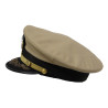 Casquette officier supérieur, US Navy, beige, Cdr. David O'Connor, USNR