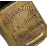 Sifflet en laiton, REGULATION US ARMY, Military Police, M.P.