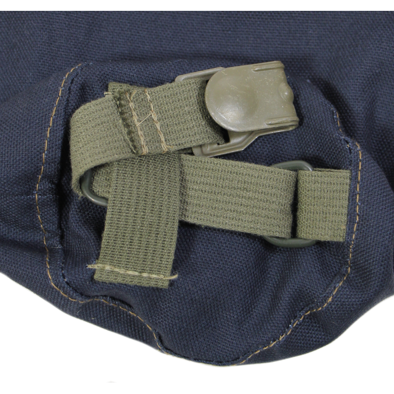 Housse en toile bleue, masque à gaz Fallschirmjäger