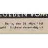 Magazine, Die Wehrmacht, 26 mars 1941