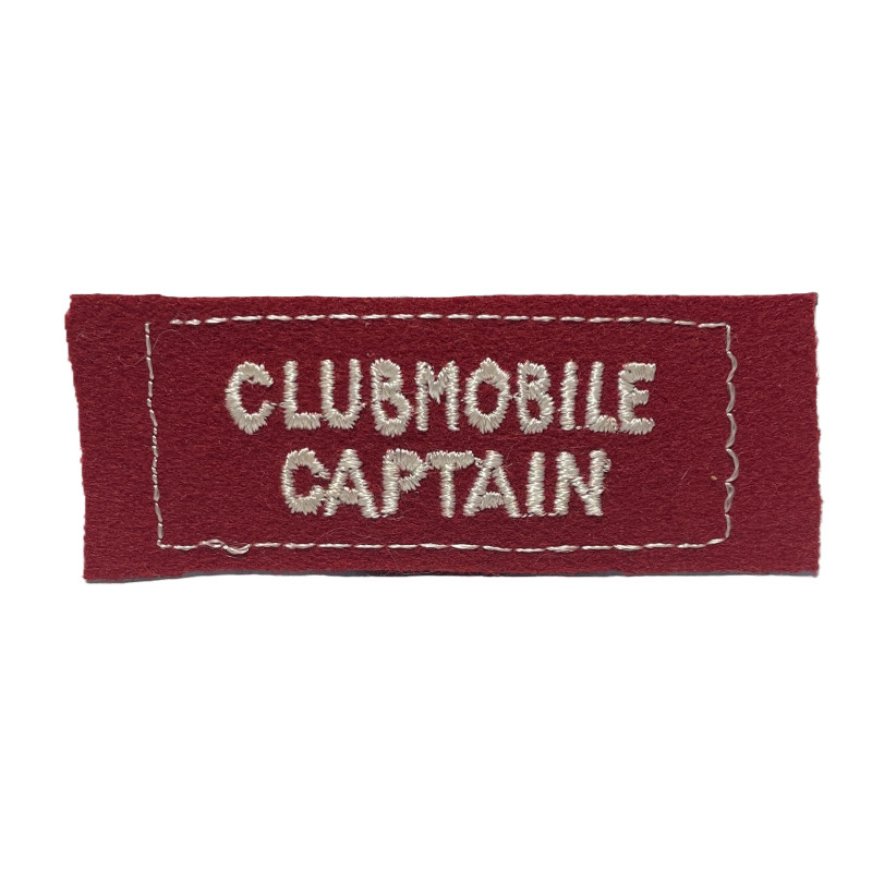 Insigne, American Red Cross, Clubmobile, Captain