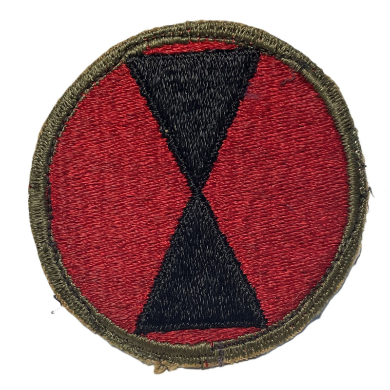 Insigne, 7th Infantry Division, bord vert