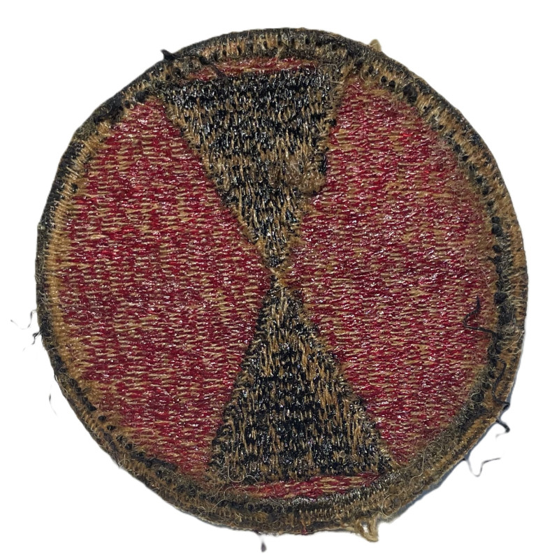 Insigne, 7th Infantry Division, bord vert