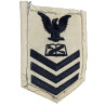 Insigne, Ship's Serviceman, First Class Petty Officer, US Navy, blanc