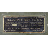 Set, Telegraph, TG-5-A, US Army Signal Corps, THE ALLEN D. CARDWELL MFG. CORP.