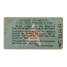 Ticket, London Transport, U.S.A. Army Personnel on Duty