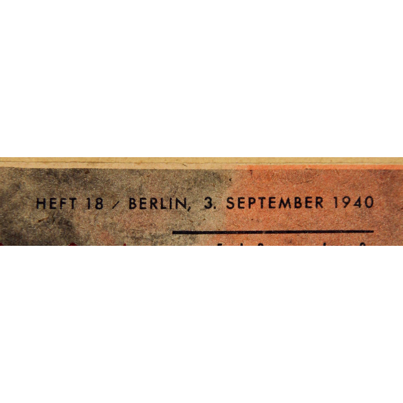 Magazine, Der Adler, September 3, 1940, Bilingual Edition