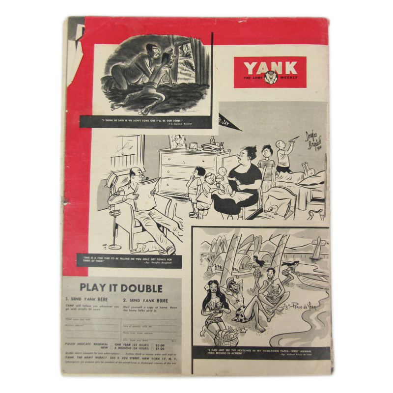 Magazine YANK, 31 août 1945