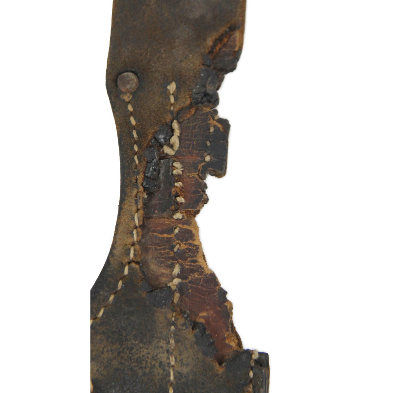 Baïonnette Mauser 98k, 1942, complète, avec fourreau au même numéro et porte-baïonnette en cuir