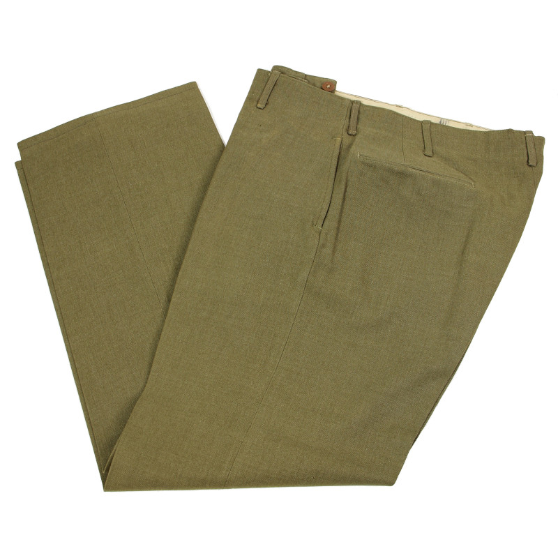 Trousers, Wool Serge, OD, 34 x 33, 1940