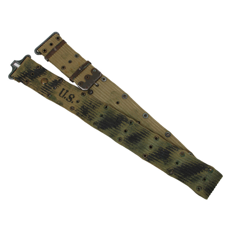 Belt, M-1936, Black & Green Camouflage, Airborne, Southern France