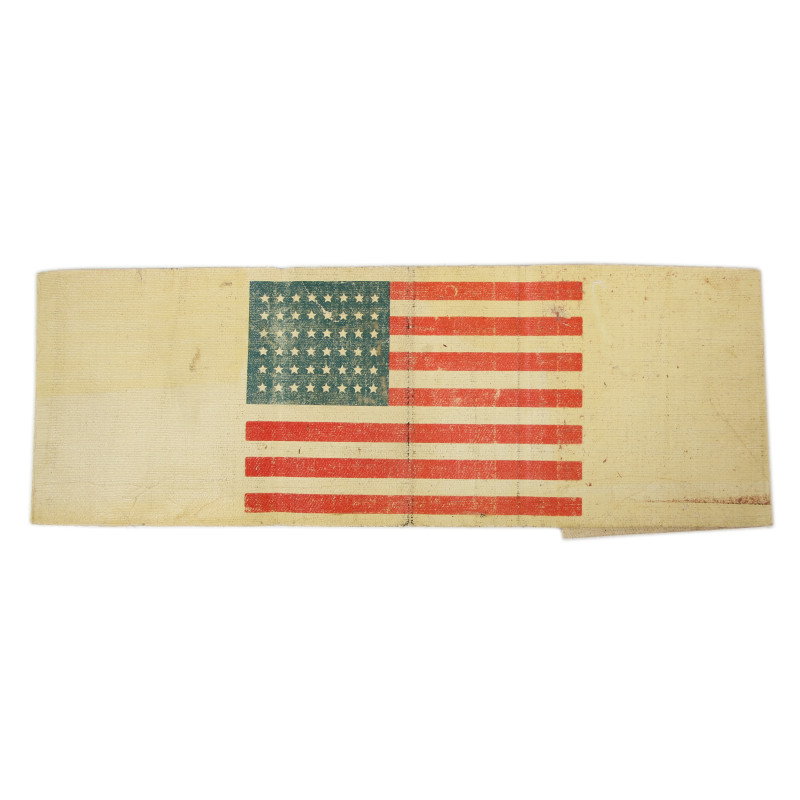 Armband, Identification, Oil Cloth, Invasion Flag, Glider Pilot, D-Day