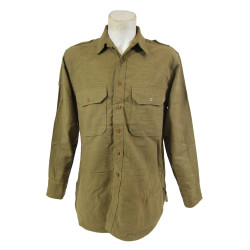 Chemise moutarde officier, 16 x 33, Major D.C. Hartwell, 78th Infantry Division