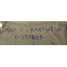 Chemise moutarde officier, 16 x 33, Major D.C. Hartwell, 78th Infantry Division