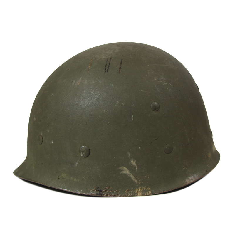 Casque M1, pattes fixes, liner WESTINGHOUSE, A washers non peints, Major E.R. Baker