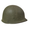 Helmet, M1, Fixed Loops, WESTINGHOUSE Liner, Plain A Washers, Major E.R. Baker