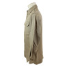 Chemise en coton beige (chino), officier