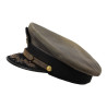 Casquette officier supérieur, US Navy, grise, Cdr. Robert Prichard, Jr., USS Butler, Sicile, ETO & PTO