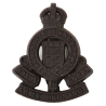 Cap Badge, Royal Army Ordnance Corps, plastique, (Economy Issue)