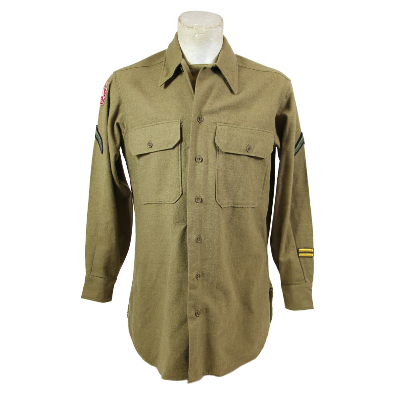 Chemise moutarde, Special, Private First Class, Ninth Army, 15 x 32