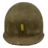 Casque M1, pattes fixes, liner HAWLEY, 2nd Lieutenant