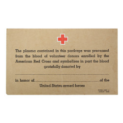 Label, Package, Plasma, American Red Cross, Blank