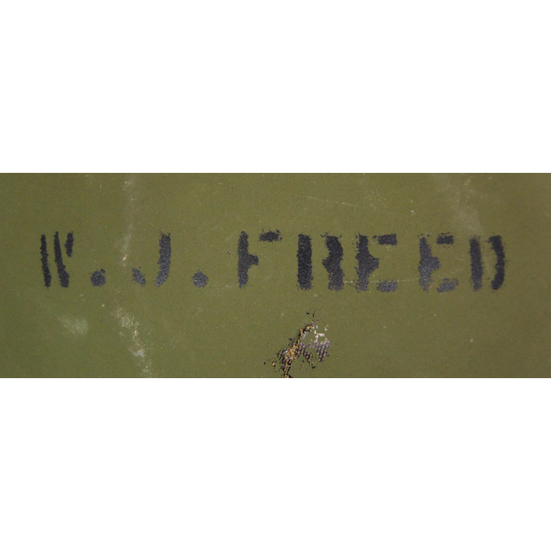 Helmet M1, Fixed Loops, FIRESTONE Liner, MM2c William Freed, Seabees