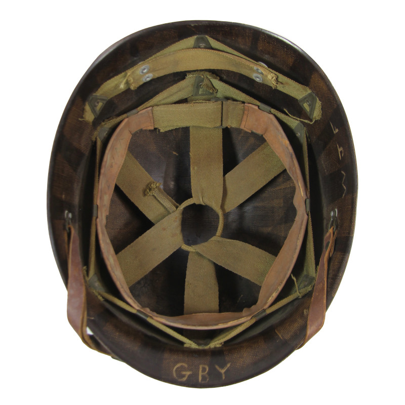 Helmet M1, Fixed Loops, FIRESTONE Liner, MM2c William Freed, Seabees