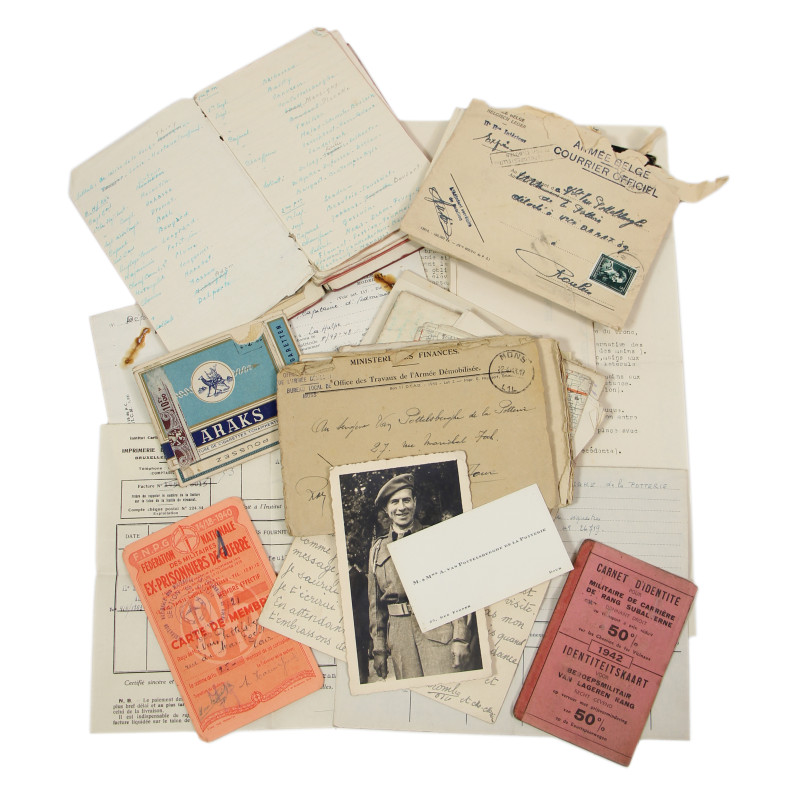 Grouping, Lt. Albert van Pottelsberghe de la Potterie, 15e Bataillon de Fusiliers, Armée belge, 1942-1945