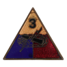 Crest, 3rd Armored Division, C. P. Co., à épingle