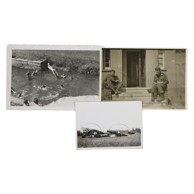 Lot de 11 photographies, First Army, ETO
