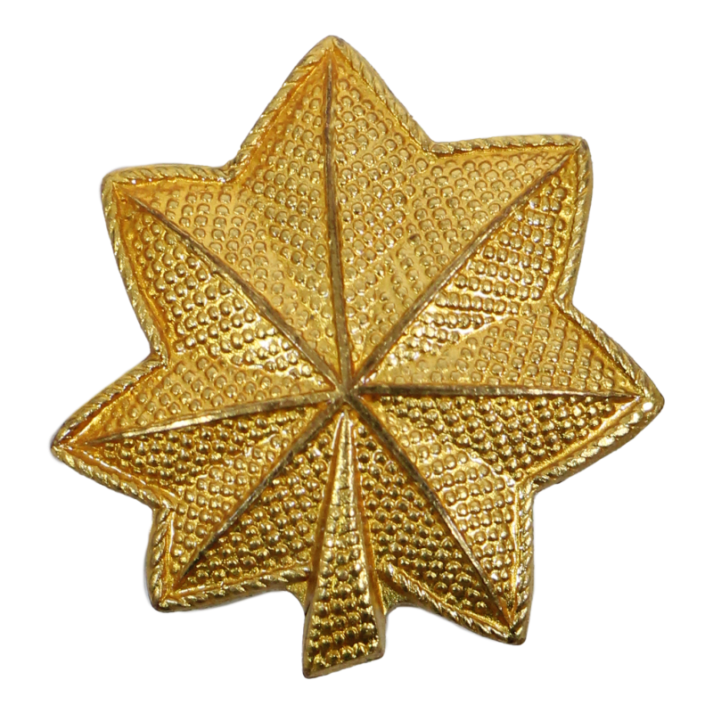 Grade en métal de Major, à épingle, "Snowflake"