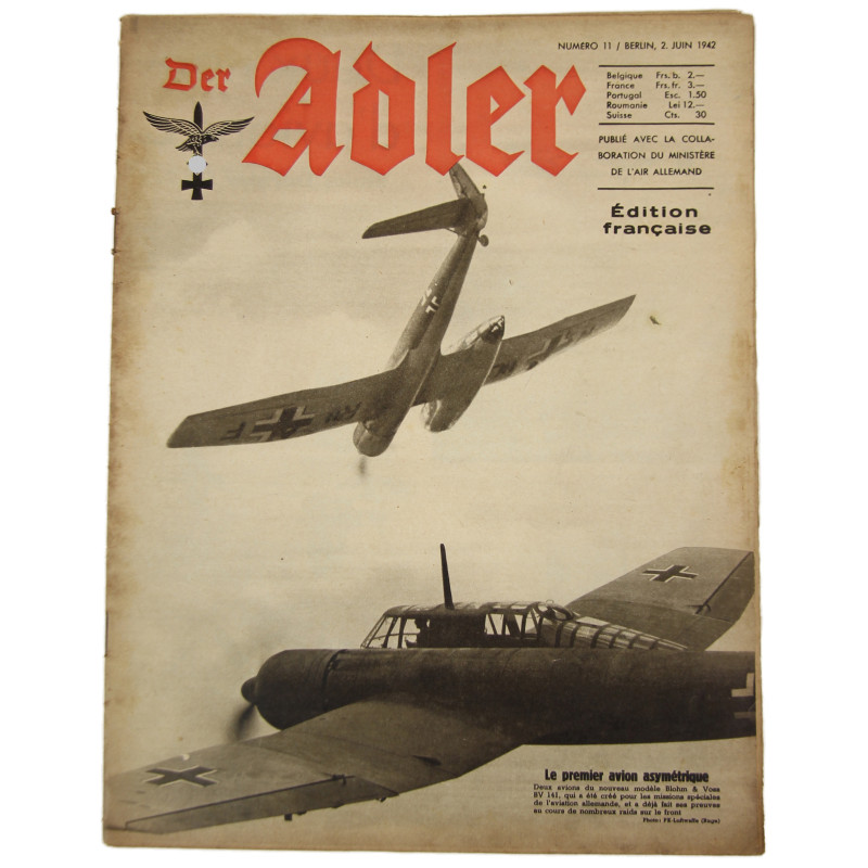 Magazine, Der Adler, 2 juin 1942, édition française