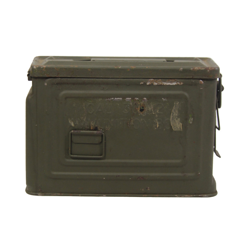 Box, Tin, Ammunition, .30 Caliber, Browning Machine Gun, S.F. Ltd., British-Made