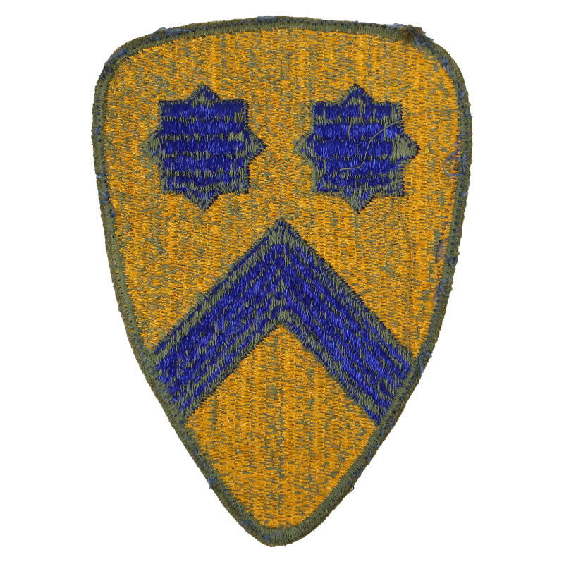 Patch, 2nd Cavalry Division, OD border, Green Back