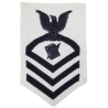 Insigne, Personnel Specialist, Chief Petty Officer, US Navy, blanc