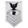 Insignia, Personnel Specialist, Chief Petty Officer, US Navy, White