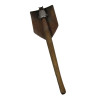 Shovel, Folding, M-1943, WOOD 1944, with 1st Type Carrier, OD 7, SHAPIRO BROS. CO. 1943