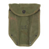 Shovel, Folding, M1943, WOOD 1944, with 1st Type Carrier, OD 7, SHAPIRO BROS. CO. 1943