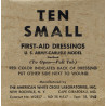 Small First-Aid Dressing, US Army, Carlisle Model, 1942, THE AMERICAN WHITE CROSS LABS, Item No. 92082
