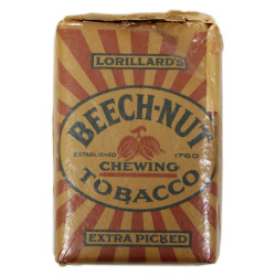 Paquet de tabac à chiquer, BEECH-NUT, For US Armed Forces Overseas, plein