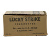 Carton, LUCKY STRIKE, Cigarettes, For use in U.S. Army K-Rations only