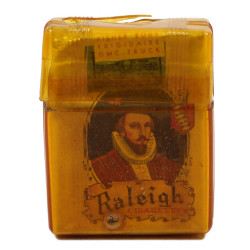 Case, Waterproof, with 20-Cigarette Pack, Raleigh, Compliments of GENERAL MOTORS, Untouched