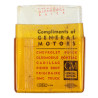 Case, Waterproof, with 20-Cigarette Pack, Raleigh, Compliments of GENERAL MOTORS, Untouched