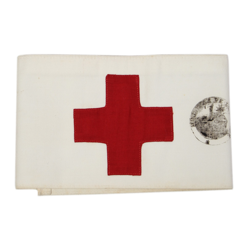 Armband, Medical, US Army, Markings, Geneva Convention and French War Ministry