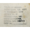 Armband, Medical, US Army, Markings, Geneva Convention and French War Ministry