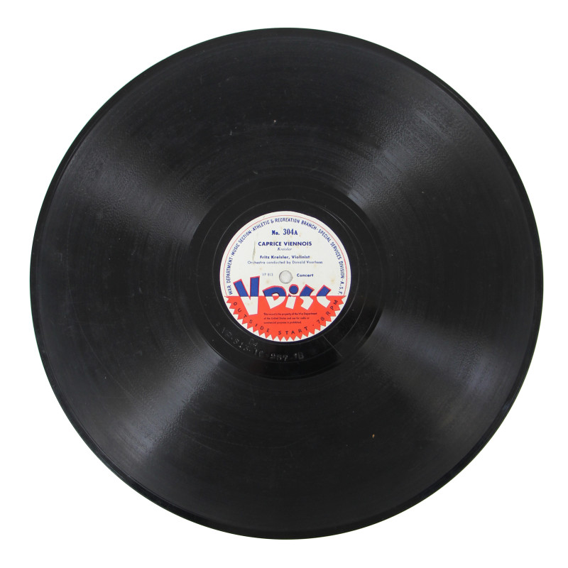 Record, V DISC, 78 RPM, War Department, No. 304