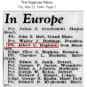 Quart de gourde, US Army, L.F.&C. 1941, Pfc. Albert Hoglund, Anti-Tank Co., 142nd Inf. Regt., 36th Inf. Div., MTO & ETO