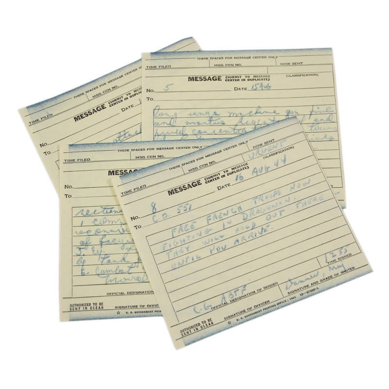 Messages, First Airborne Task Force, August 15-16, 1944, Operation Rugby, Southern France